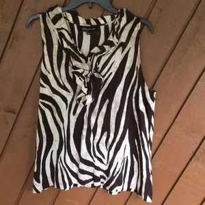 Jones New York Zebra Top